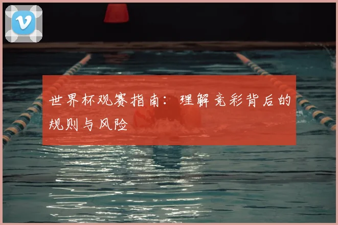 世界杯观赛指南：理解竞彩背后的规则与风险